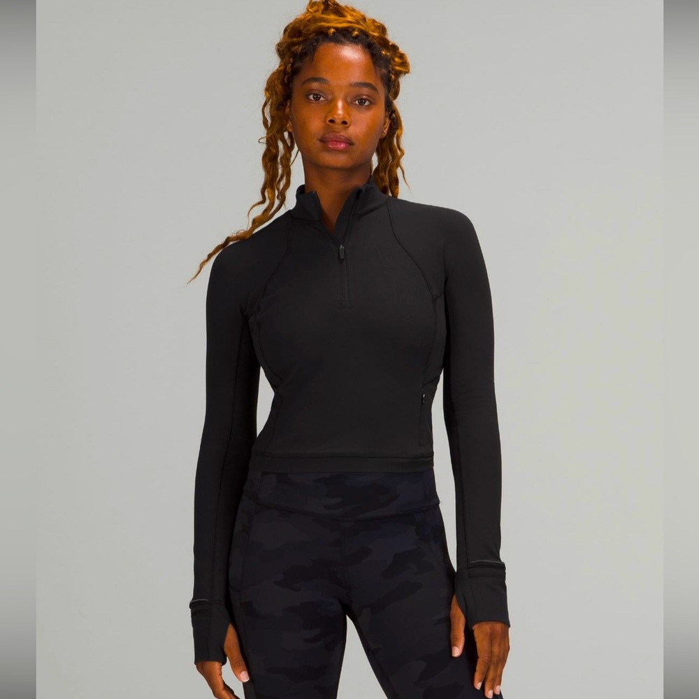 LuLuLemon It’s Rulu Run Half-zip cropped